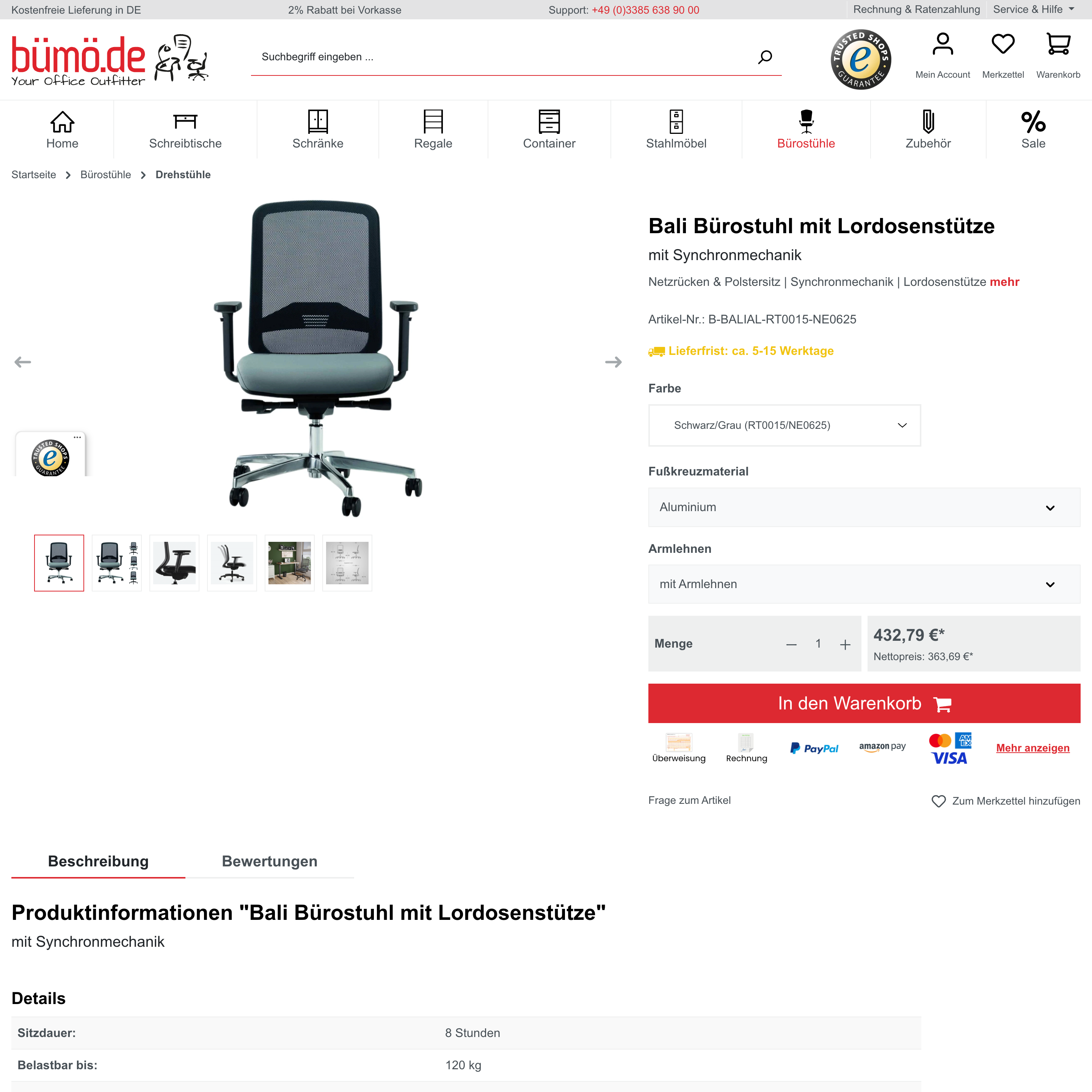 Neue Produktdetailseite