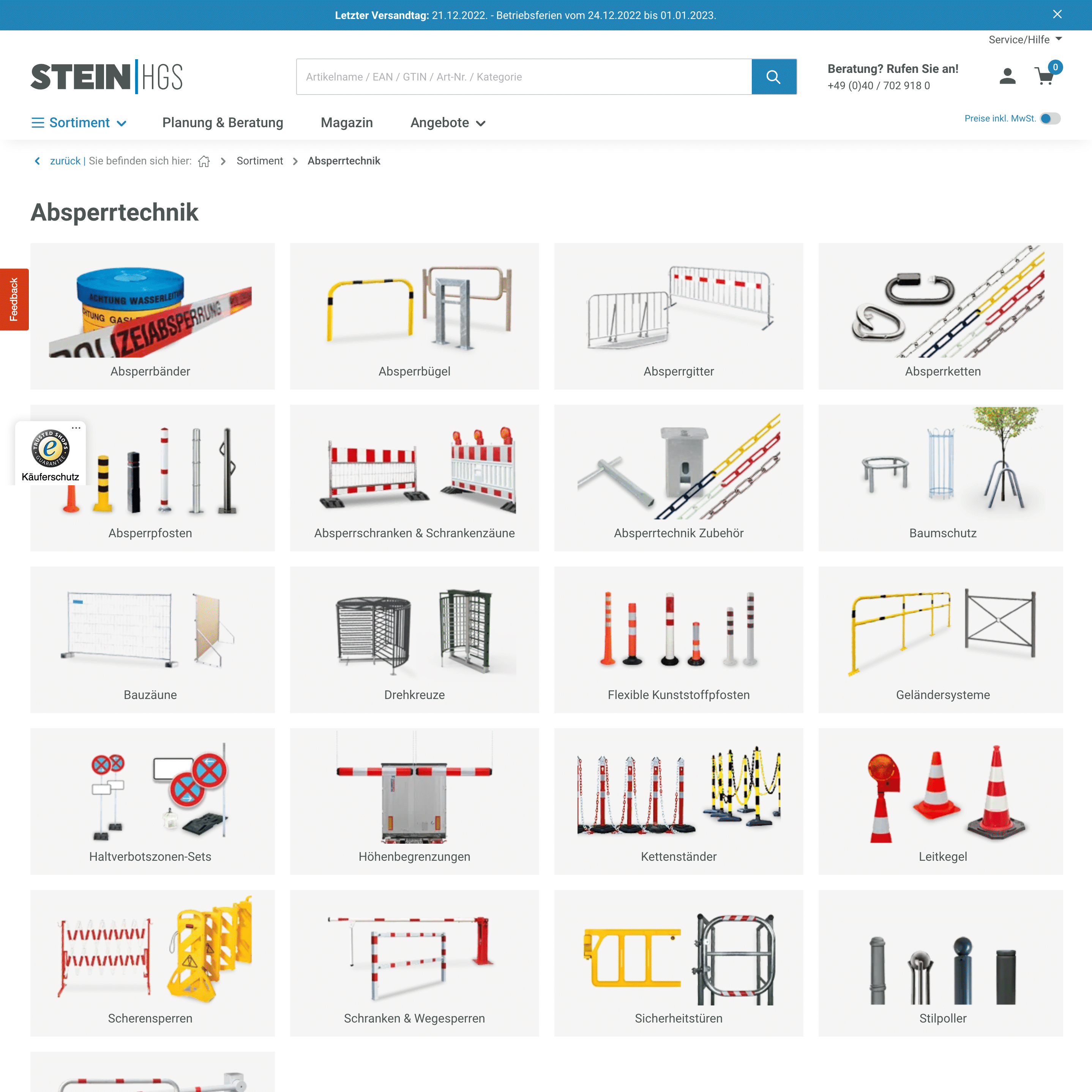 Produktlisting (Desktop)