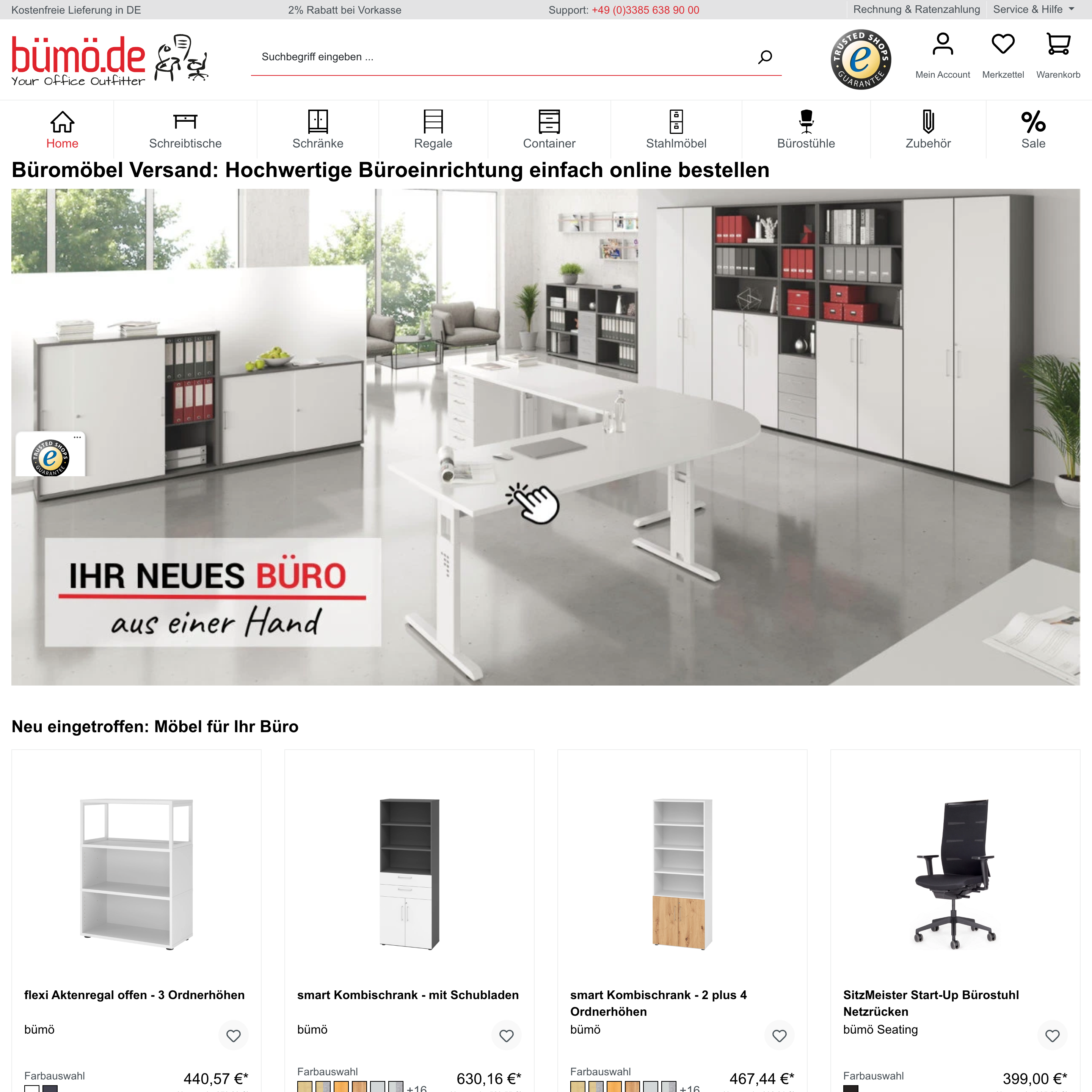 New homepage