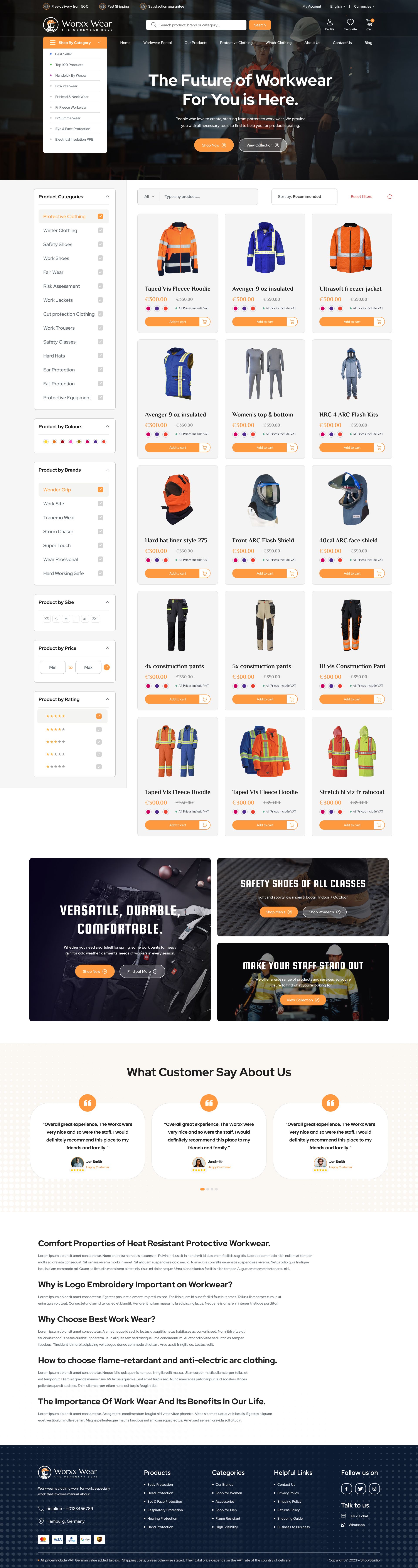 Shopware design: Workwear 1