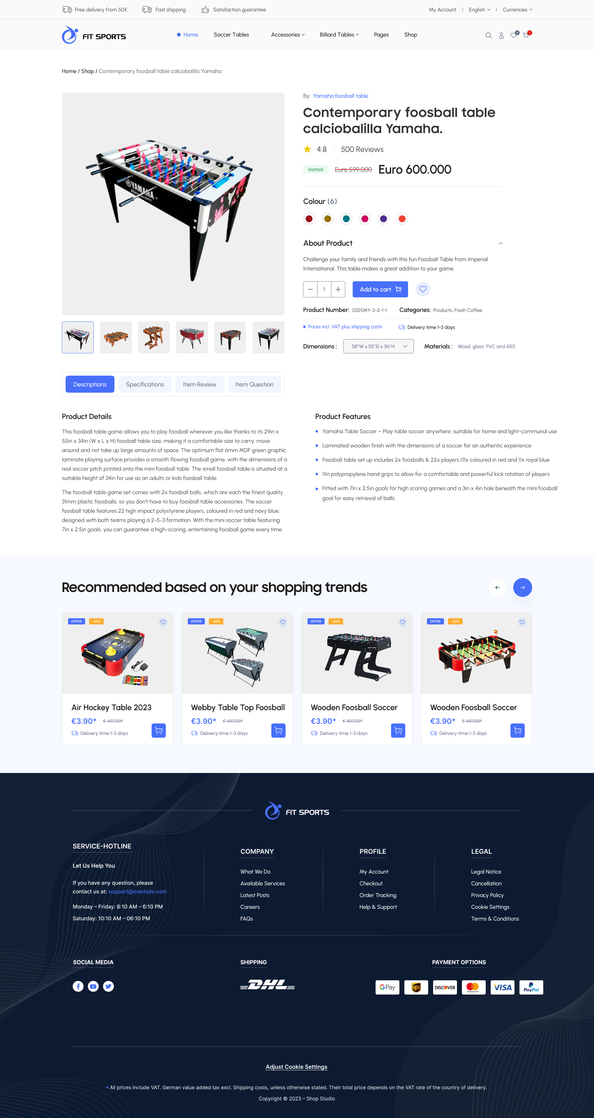 Shopware Design: Sports 1