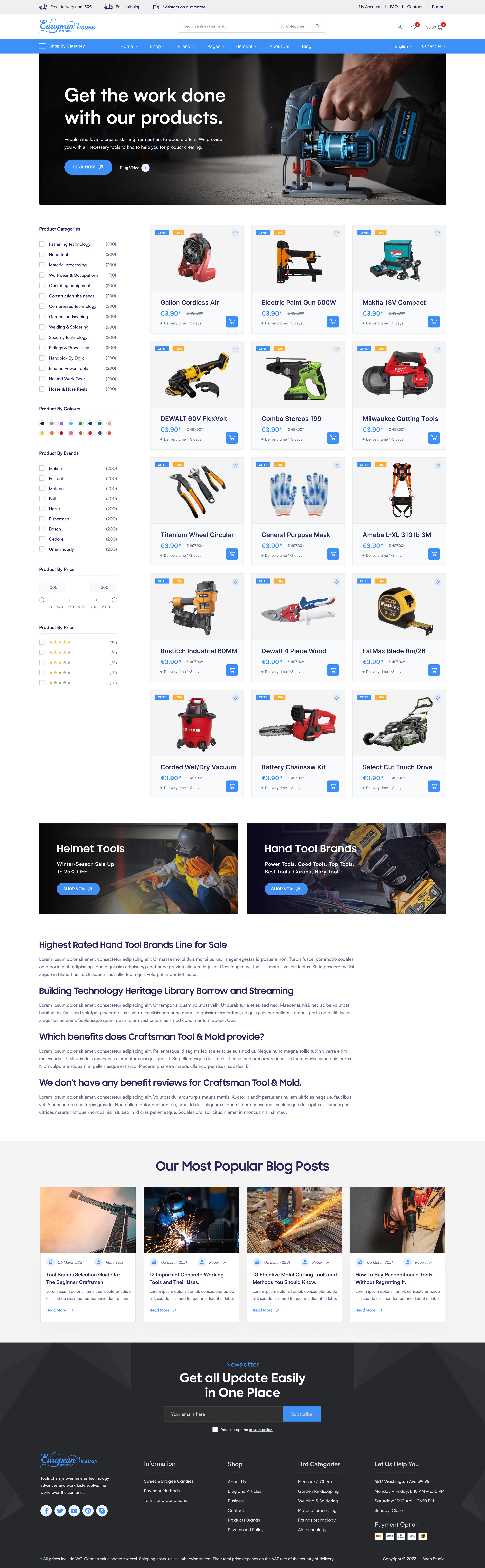 Shopware design: Craftsman 1