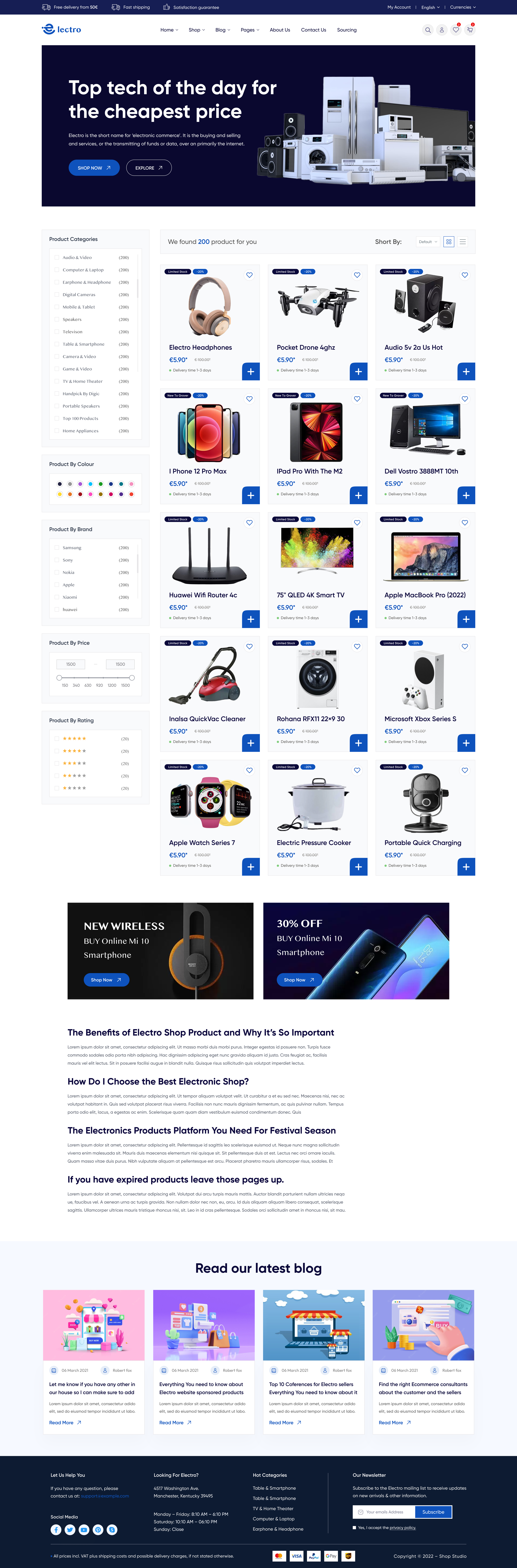 Shopware design: Electronics 1