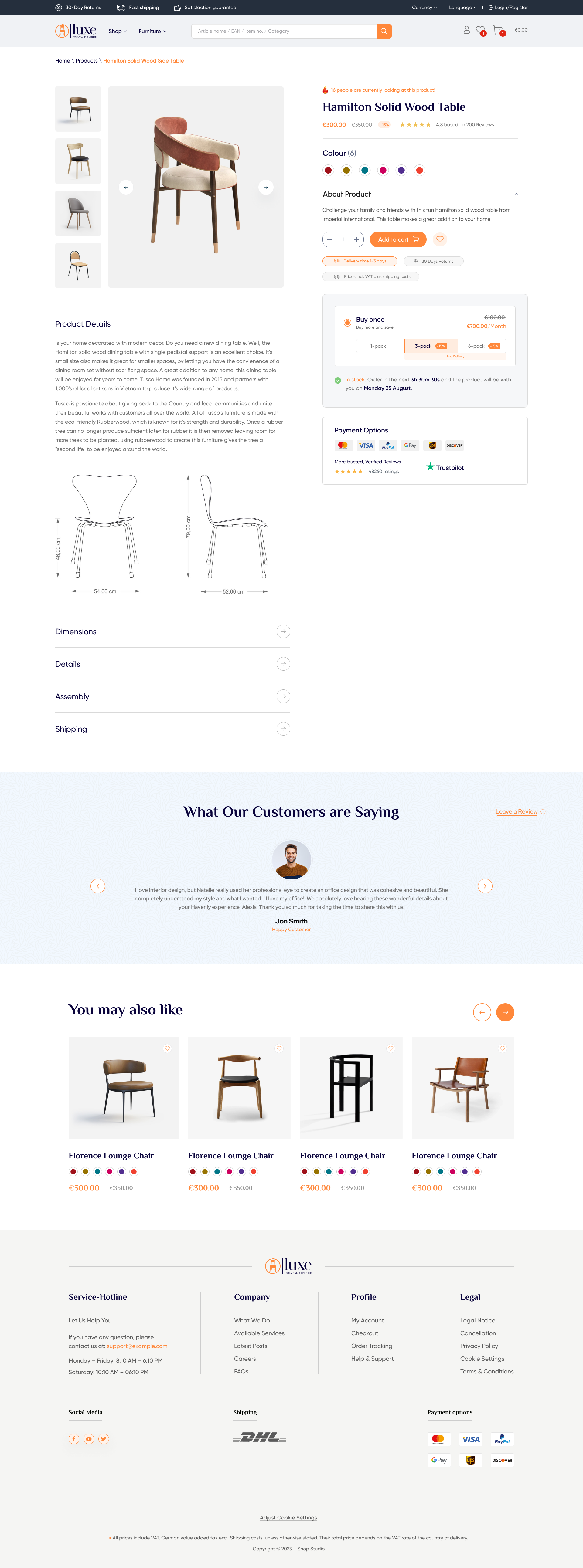 Shopware design: Interior 2